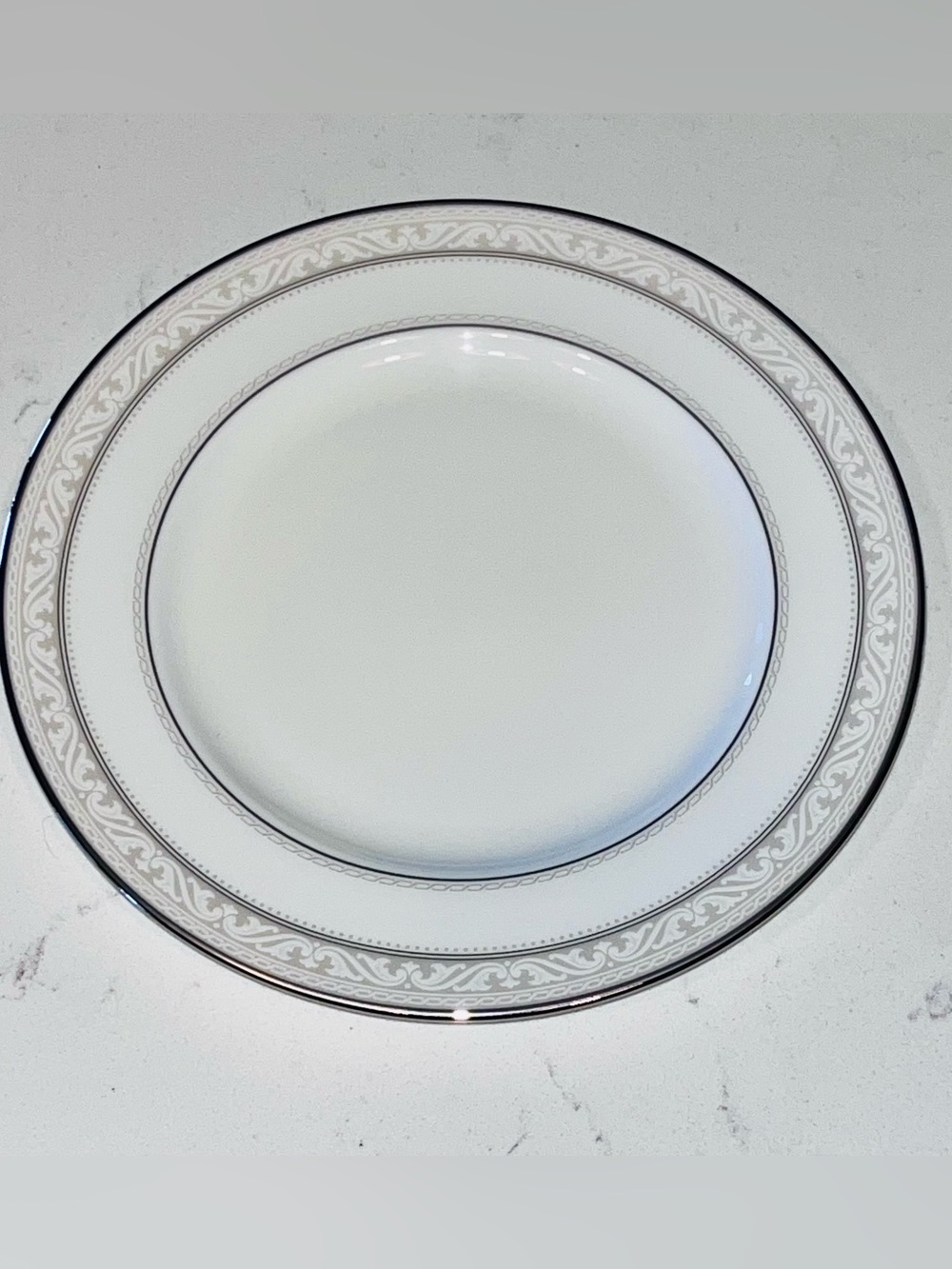 Noritake Bone China Montvale Platinum 4807 Salad Plate 8” Japan